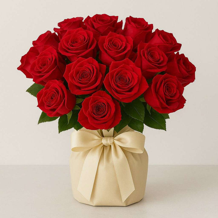 25 Red Roses Bouquet for Love & Romance