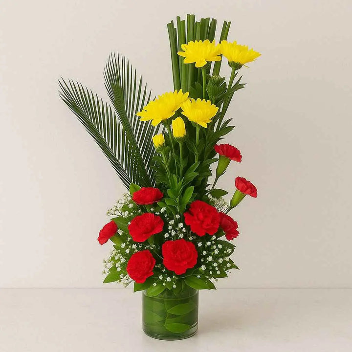 Stunning Carnation & Chrysanthemum Arrangement atfleurs