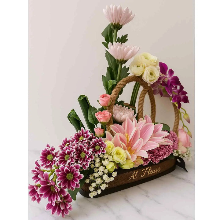 Lilies, Orchids, Carnation & Lotus Flower Arrangement atfleurs