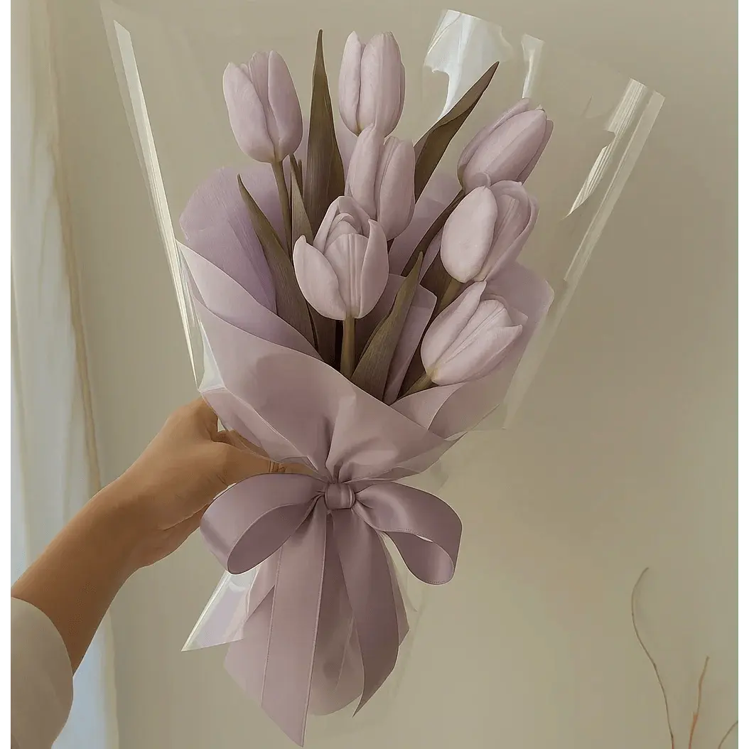8-10 Lavender Tulip Bouquet atfleurs