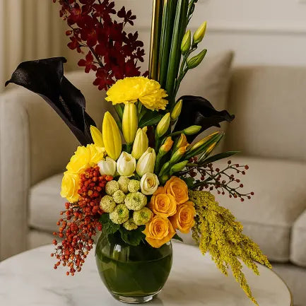 Calla Lily & Black Orchid atfleurs