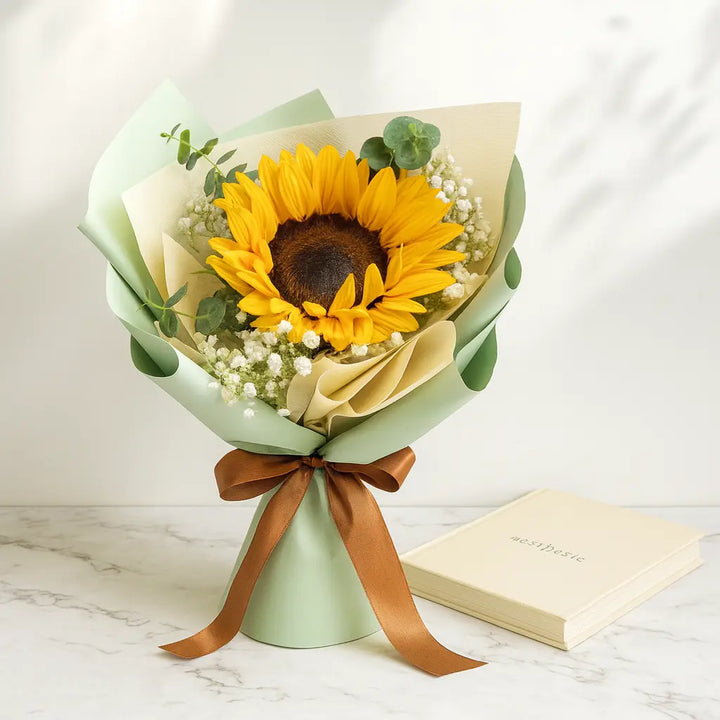 Sunflower Bouquet with Eucalyptus and Baby's Breath