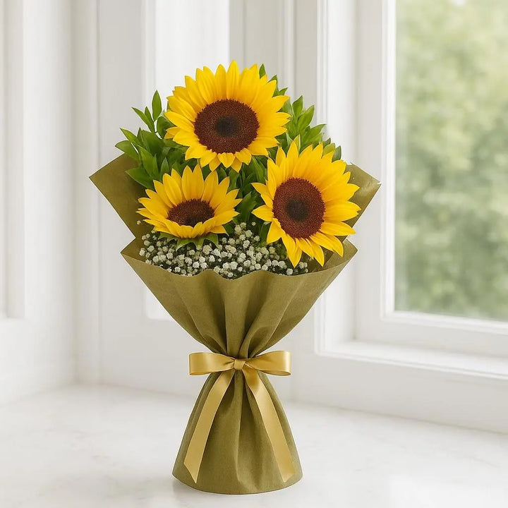 Sunflower Hand Bouquet atfleurs
