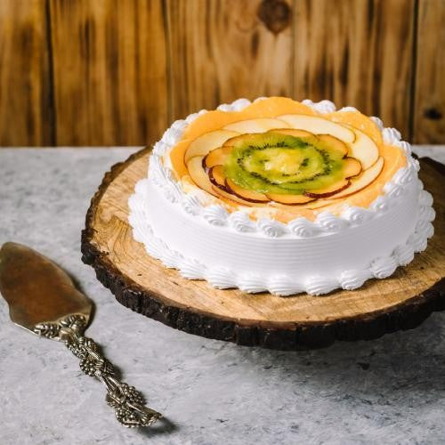 Seasonal Fresh Fruit Cake